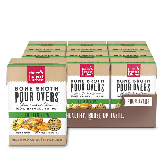 Honest Kitchen Bone Broth Chicken Stew Pour Overs 5.5 oz