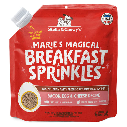 Stella & Chewy's Marie's Magical Breakfast Sprinkles Bacon Egg & Cheese Recipe 7oz