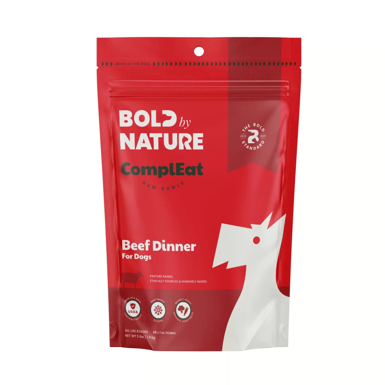 Bold By Nature ComplEat Raw Bowls Beef Dinner for Dogs