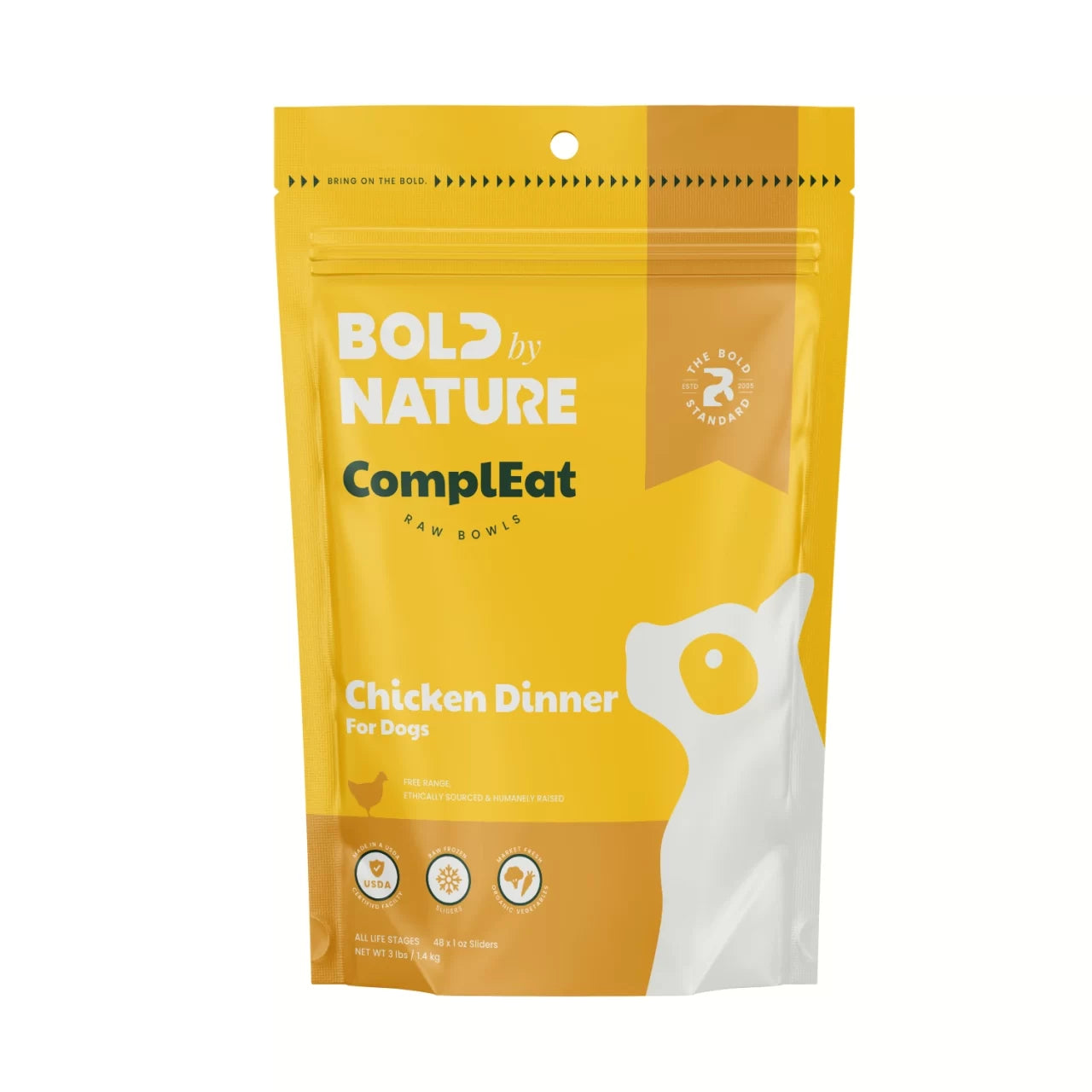 Bold By Nature ComplEat Raw Bowls Chicken Dinner for Dogs