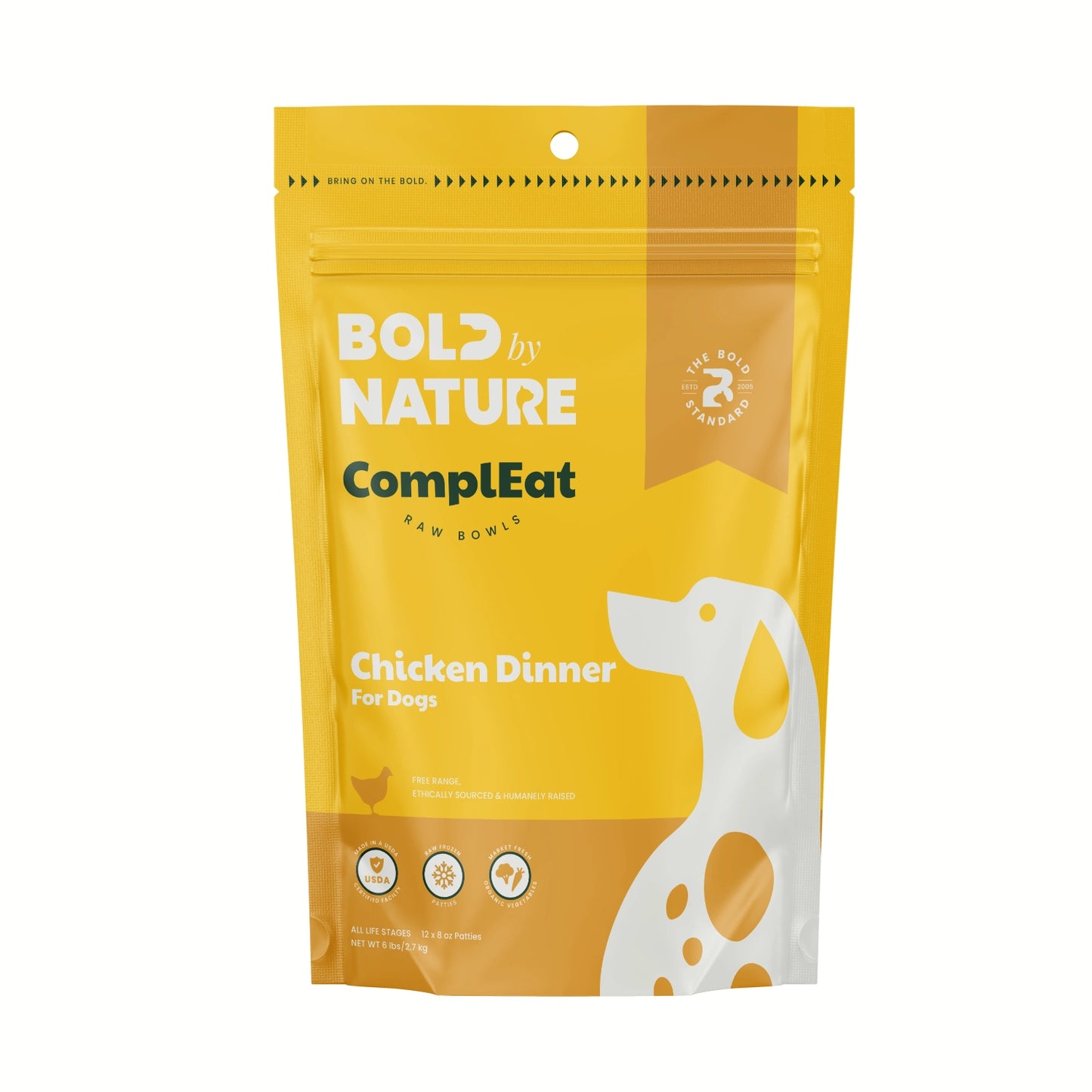 Bold By Nature ComplEat Raw Bowls Chicken Dinner for Dogs