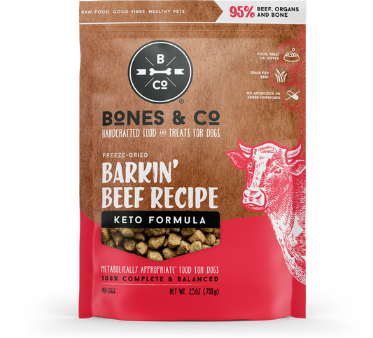 Bones & Co Freeze-Dried Dog Food Beef Bites 12oz