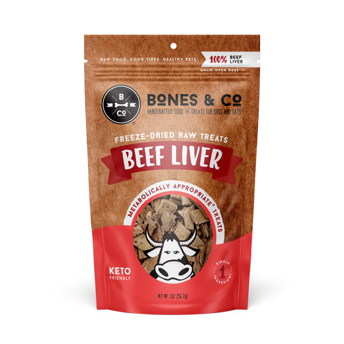 Bones & Co Freeze-Dried Beef Liver Treats 2 Oz