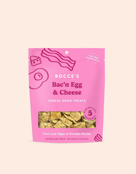 Bocce's Bason Egg & Cheese Freeze Dried Treats 3oz