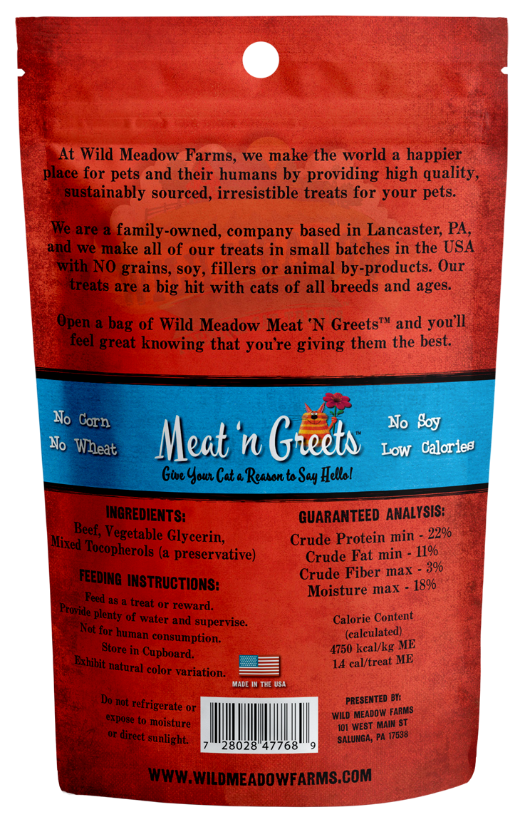 Wild Meadow Farms Meat'n Greets Beef 2 oz