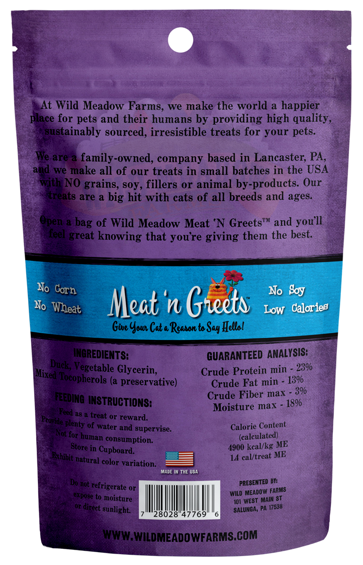 Wild Meadow Farms Meat'n Greets Duck 2oz