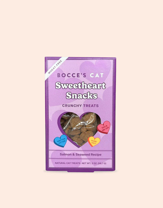 Bocces Sweatheart Snacks Crunchy Treats for Cats 2oz