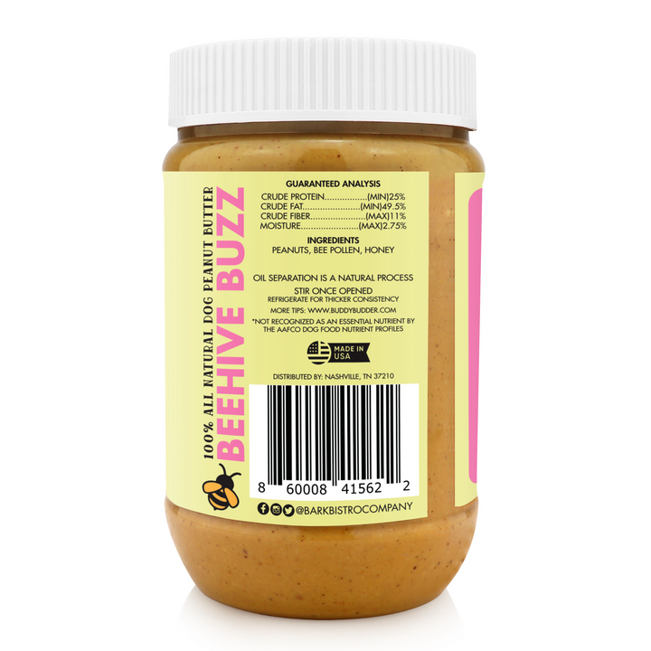 Bark Bistro Buddy Budder Beehive Buzz 17oz