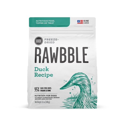 Bixbi Rawbble Freeze-Dried Duck Dog Food