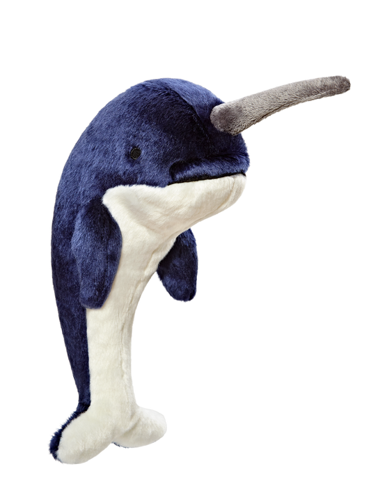 Fluff & Tuff Bleu Narwhal Medium