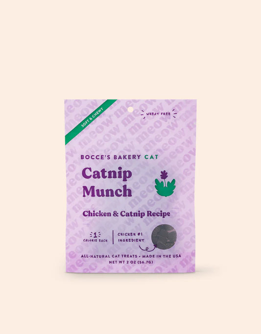 Bocce's Bakery Catnip and Chicken Munch Chewy Cat Treats - 2oz