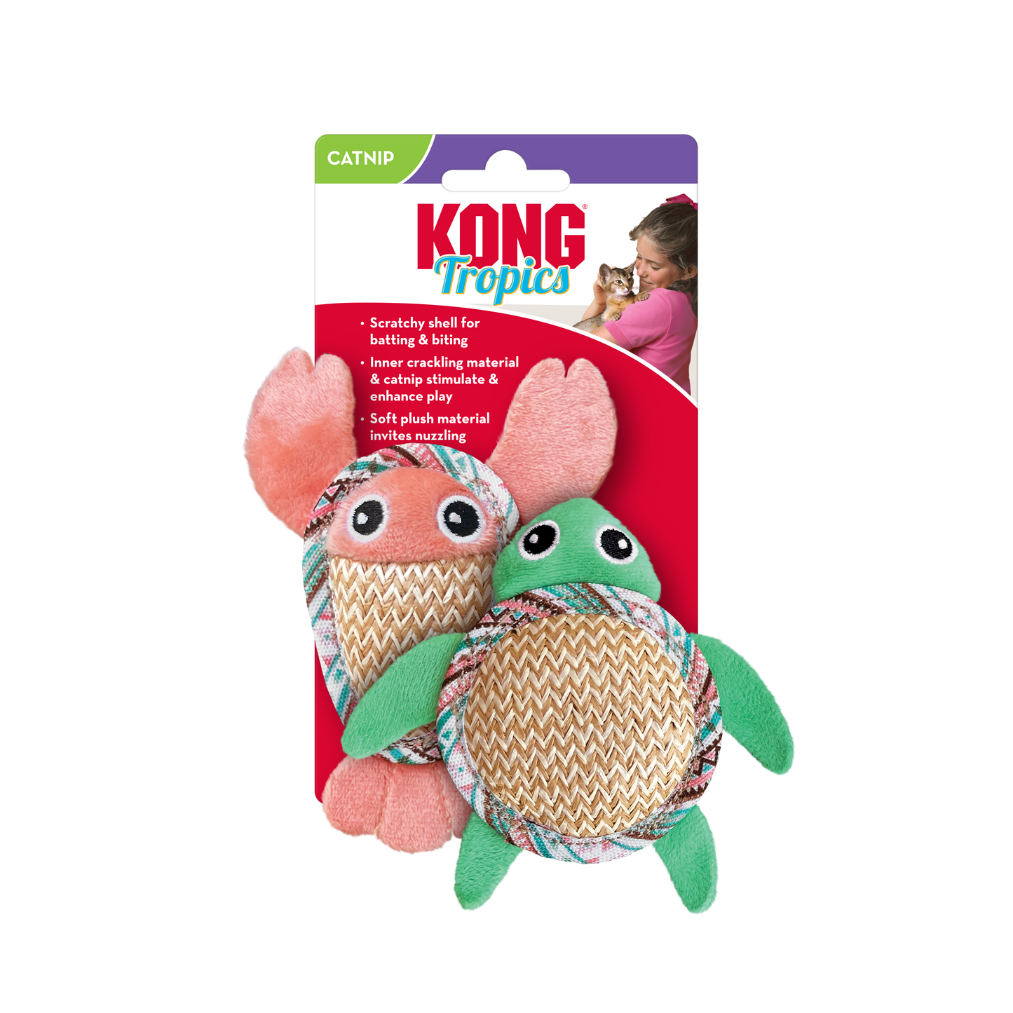 Kong Tropics Pals 2 pack Cat Toy