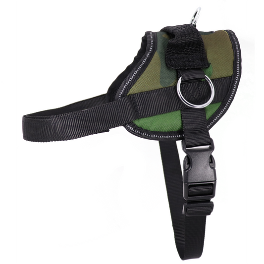 Bark Appeal Green Camo No Pull Harness