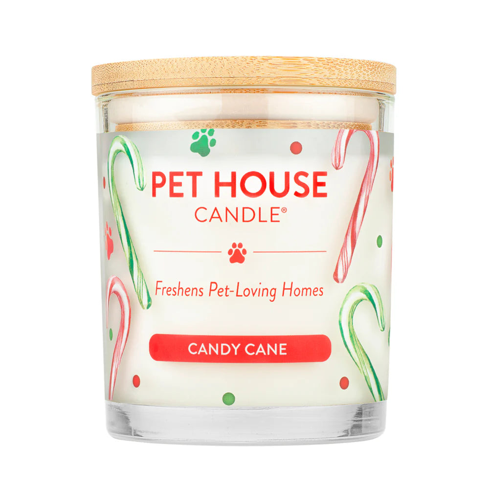 Pet House Candy Cane Candle 9oz