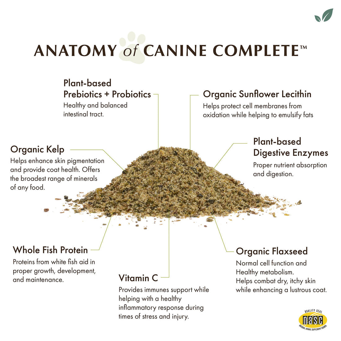 Wholistic Pet Organics Canine Complete Multivitamin 16oz