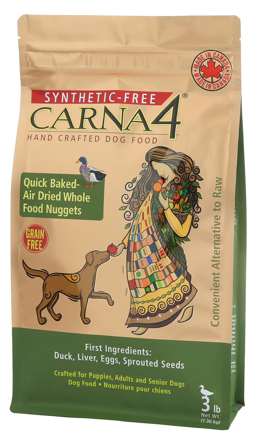 Carna4 Grain Free Dog Food Duck Recipe