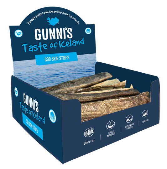 Gunni's Pet Cod Skin Strips Bulk