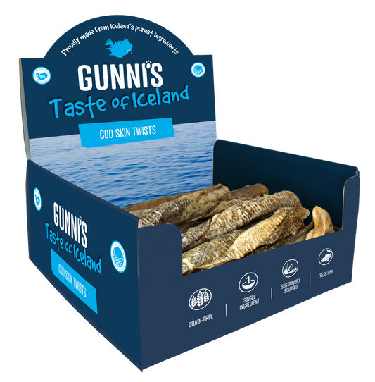 Gunni's Pet Cod Skin Twists Bulk