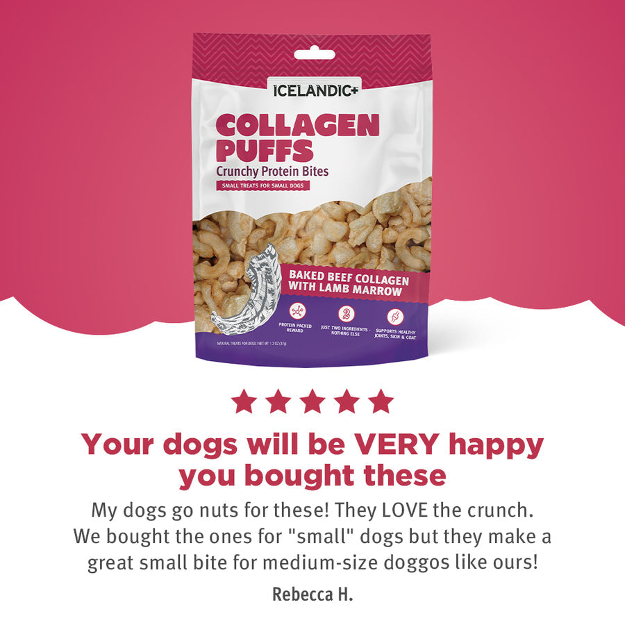 Icelandic Collagen Puffs with Marrow Dog Treats