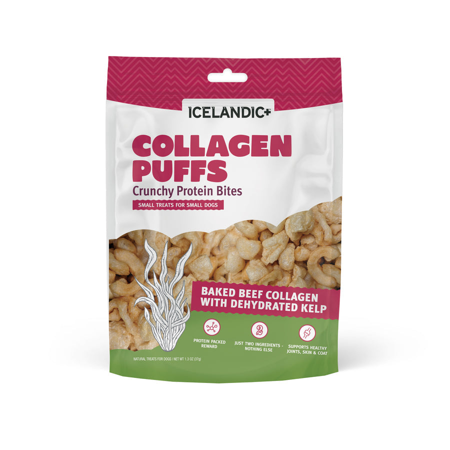 Icelandic Collagen Puffs with Kelp Dog Treats