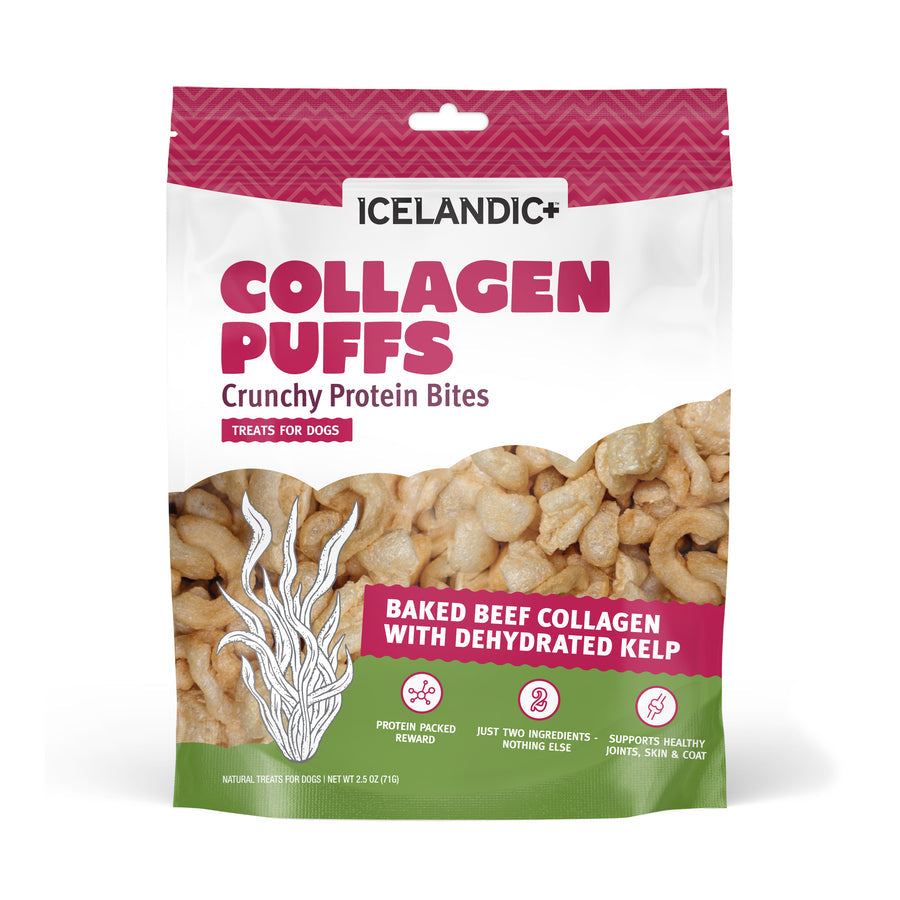 Icelandic Collagen Puffs with Kelp Dog Treats