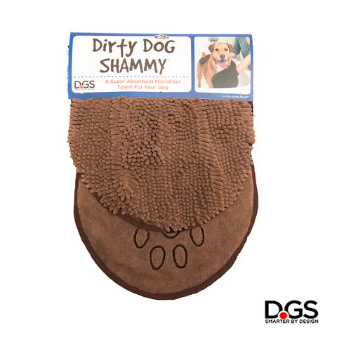 Dog Gone Smart Dirty Dog Shammy Towel Brown 13x31