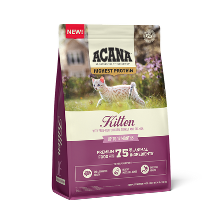 Acana Highest Protein Kitten Recipe 4lb