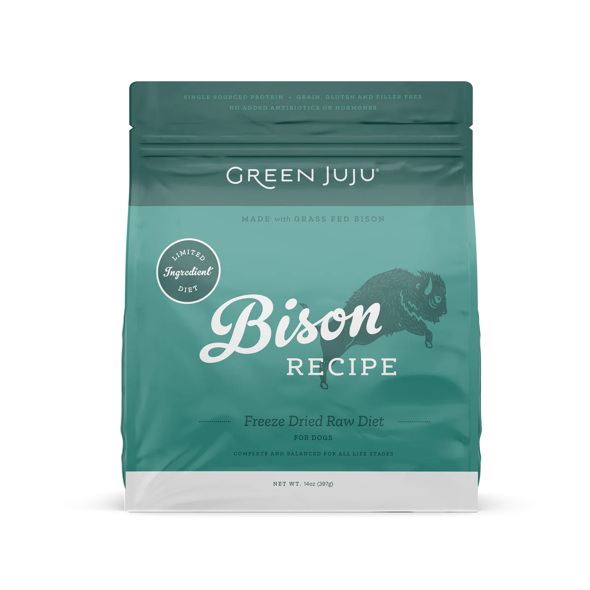 Green Juju Freeze Dried Raw Bison 14oz