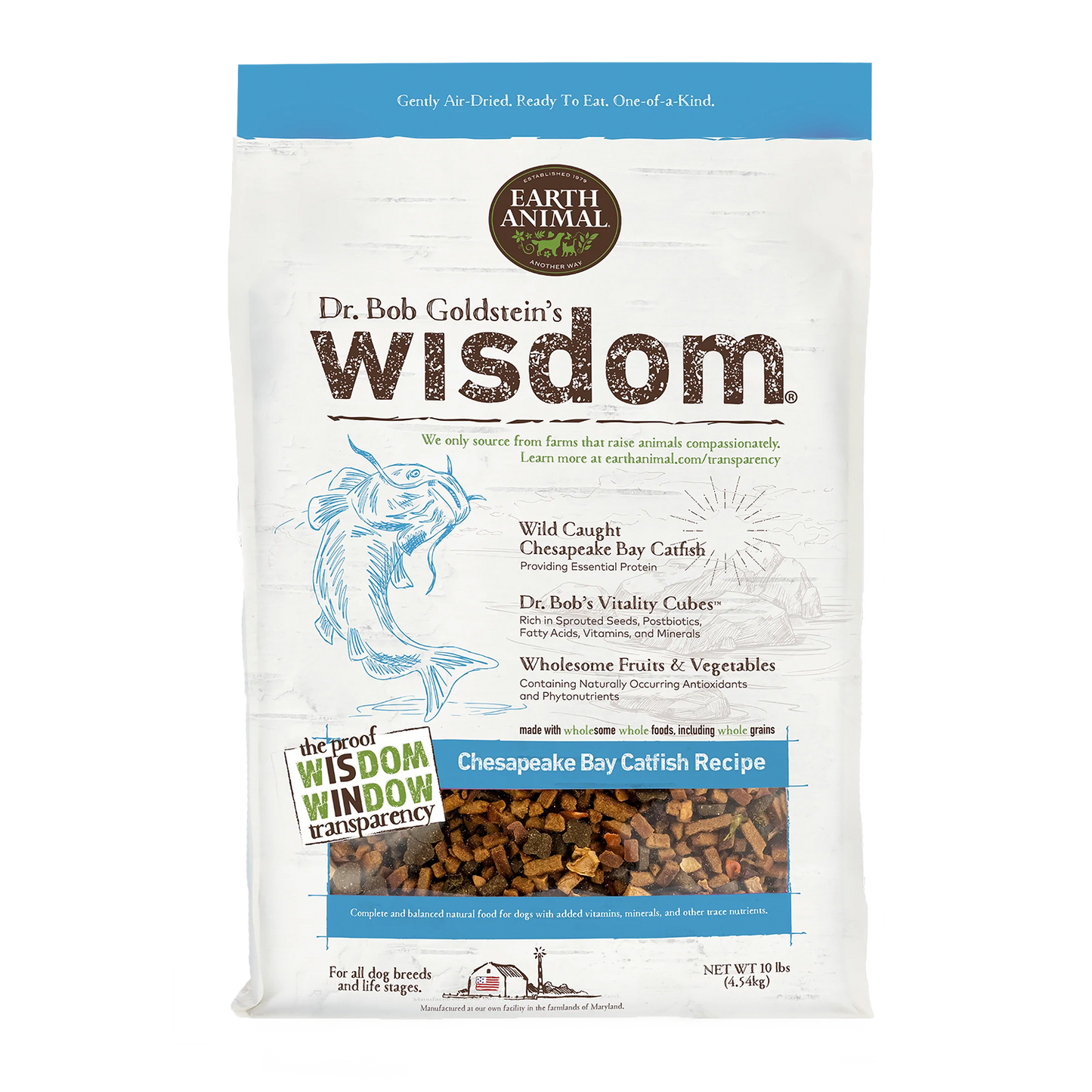 Earth Animal Wisdom Catfish Dog Food 1lb