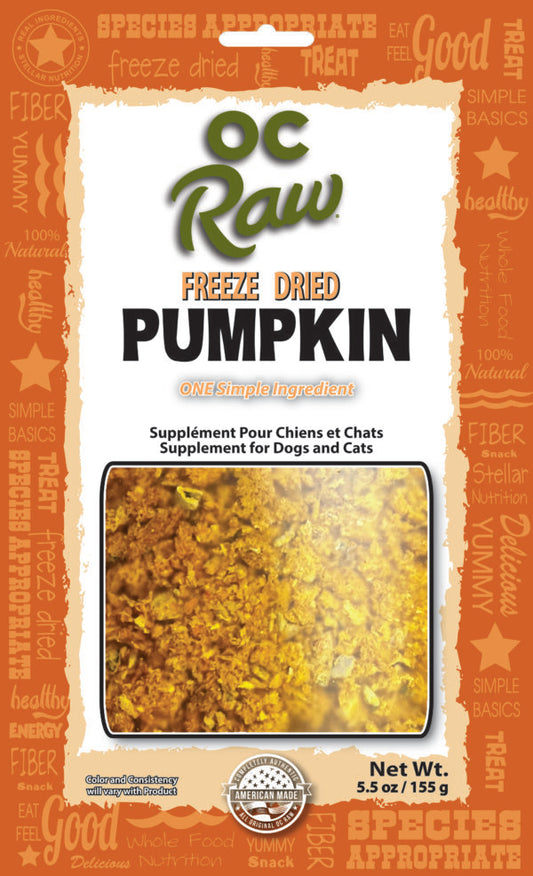 OC Raw Freeze Dried Pumpkin 5.5oz