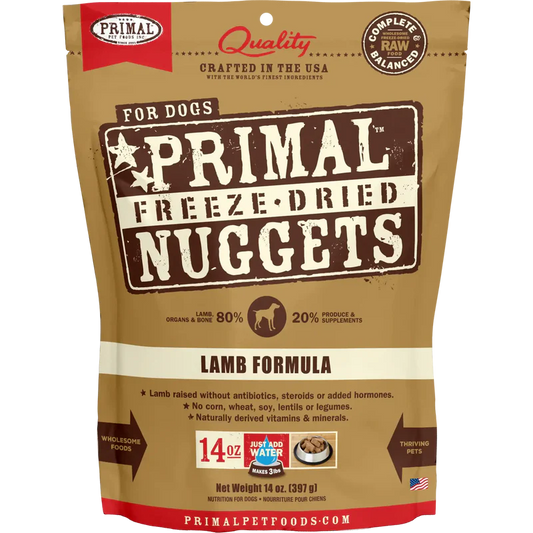 Primal Freeze Dried Raw Dog Food Lamb Recipe