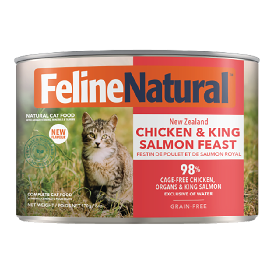 Feline Natural New Zealand Chicken & King Salmon Feast 6oz
