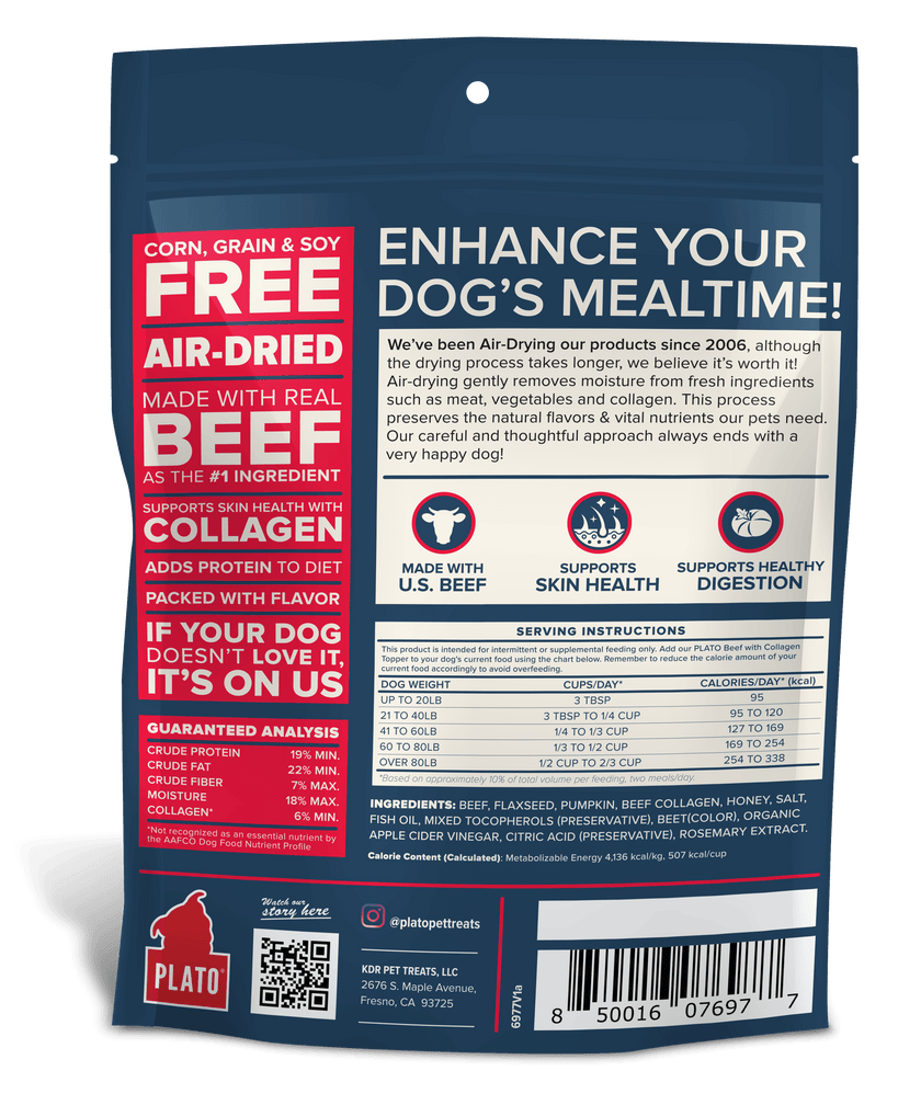 Plato Beef And Collagen Food Topper