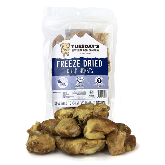 The Natural Dog Company Duck Hearts 3-oz