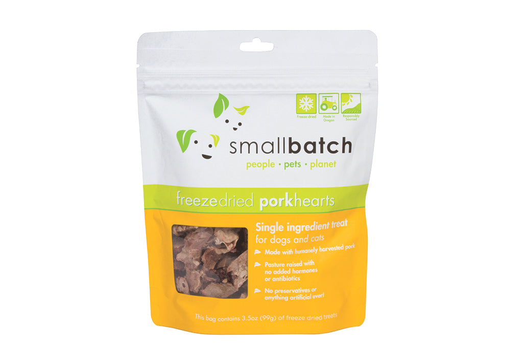 Small Batch Freeze-Dried Heart Treats 3.5oz