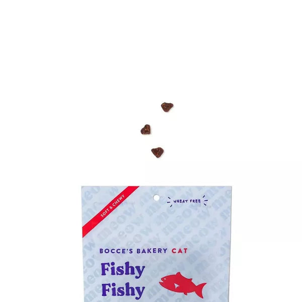 Bocce's Bakery Fishy Fishy in Whitefish and Carrot Flavor Chewy Cat Treats - 2oz