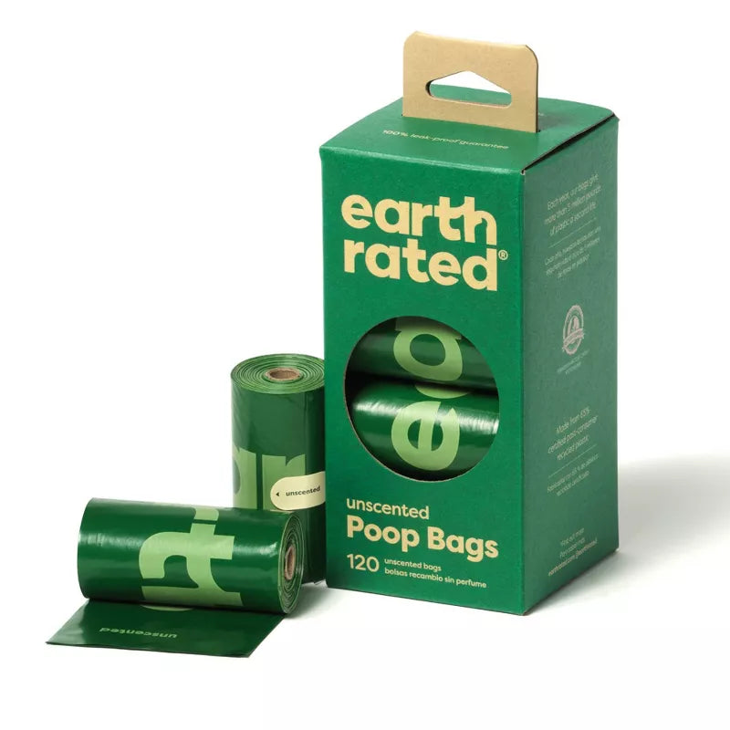 Earth Rated Handled Unscented Poop Bags 120-ct