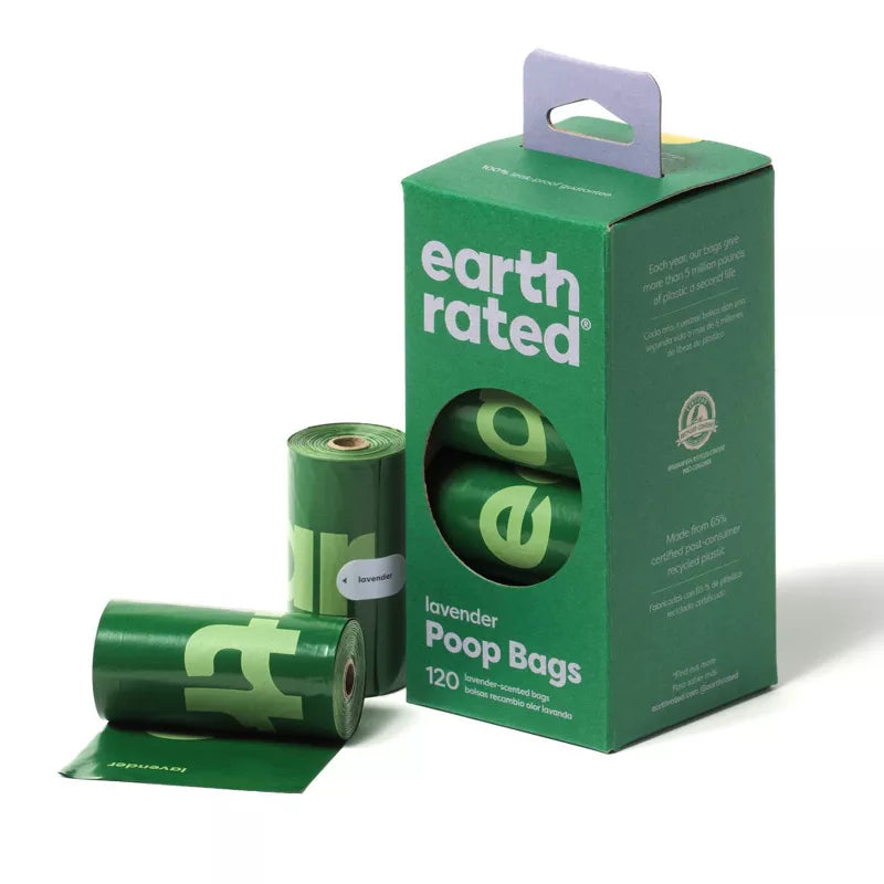 Earth Rated Handled Lavender Scented Poop Bags 120-ct