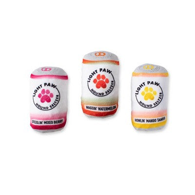 Fringe Studio Light Paw Cans Small Dog Toy 3 Pack