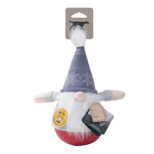 Tall Tails Holiday Rolly Wobbler Gnome 12"