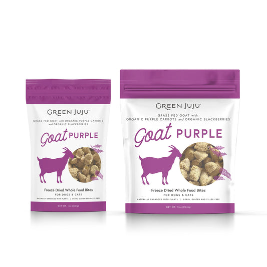 Green Juju Freeze-Dried Goat Purple Bites