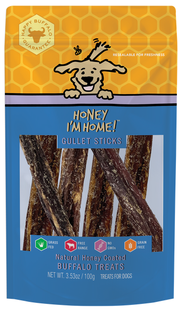 Honey I'm Home Honey Coated Buffalo Gullet Sticks 3.53oz