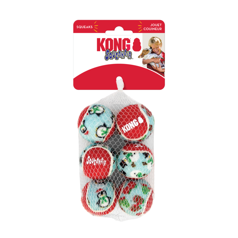 Kong Holiday Squeakair Balls 6pk