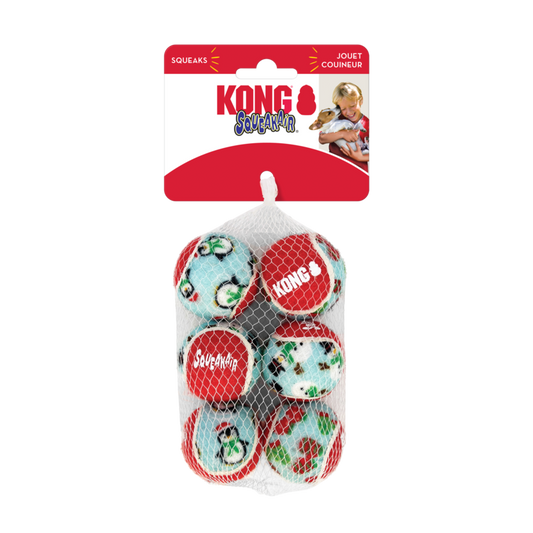 Kong Holiday Squeakair Balls 6pk