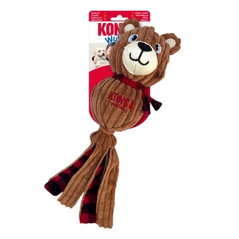 Kong Holiday Wubba Corduroy Bear LG