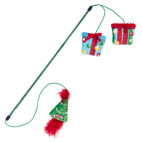 KONG Holiday Teaser Dual Cat Toy