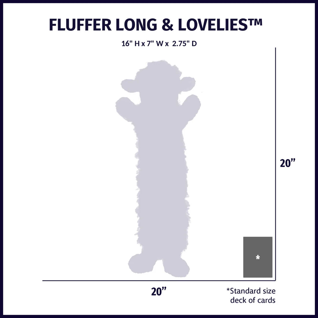 HuggleHounds Fluffer Long & Lovelie Louise Lamb Plush Dog Toy