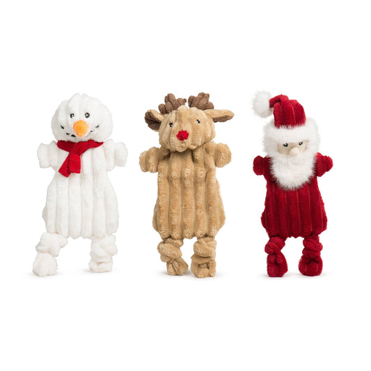 HuggleHounds Holiday Flatties Small Assorted