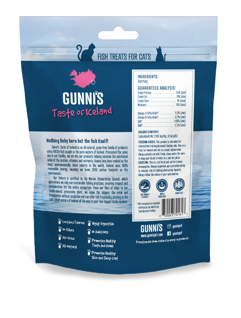 Gunni's Pet Herring Omega Bites 3 oz