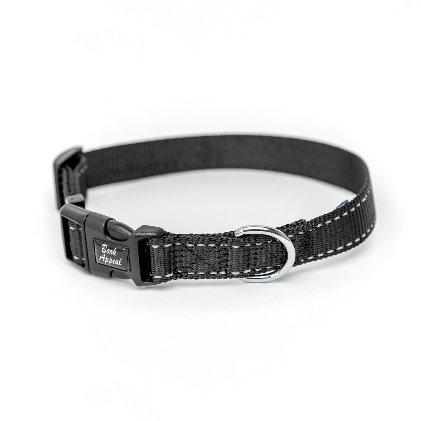 Bark Appeal Black Reflective 3/4" Collar